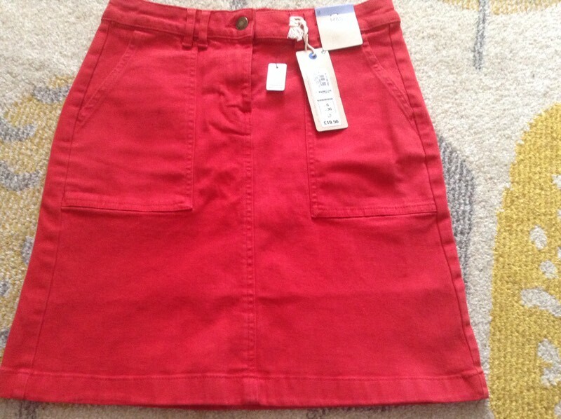 marks spencer denim skirt